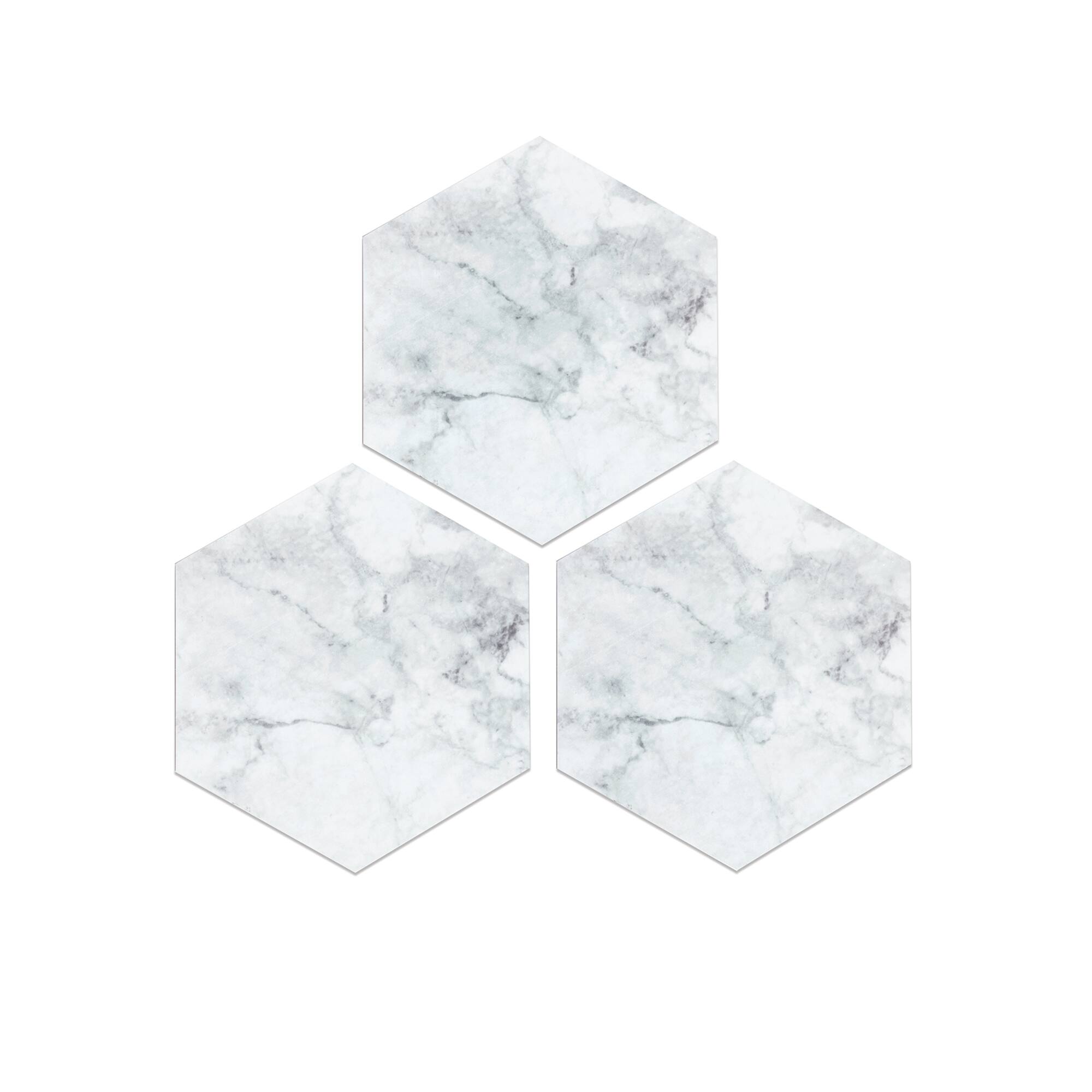 FloorPops Milena Peel & Stick Hexagon Floor Tiles